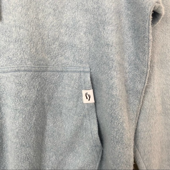 FEAT BlanketBlend Blue Hoodie Front Pocket SZ Medium - Picture 6 of 10